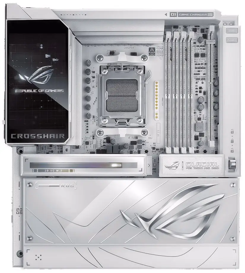 Montaje Placa Base ASUS ROG CROSSHAIR X870E GLACIAL Majadahonda Majadahonda Gaming - Montaje Placa Base ASUS ROG CROSSHAIR X870E GLACIAL Majadahonda